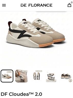 De Florance Cloudea 2.0 Sneakers Beige & Black 7.5